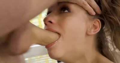 Beautiful Girl Gets Her Throat Fucked