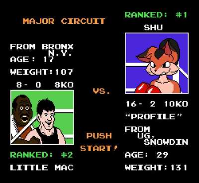 MY UTY OC, Shu as a Punch-Out!! opponent
