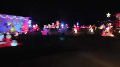 To keep up with the neighbors light show.u/savevideo