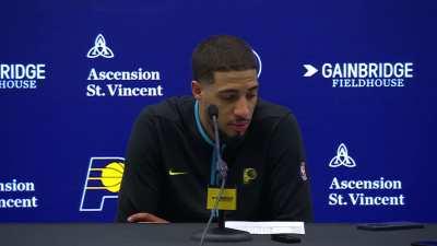 Tyrese Haliburton after the loss on the Celtics defense: 