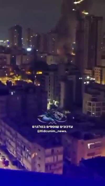 BREAKING: New wave of Iranian attack just hit Tel Aviv, Haifa - for the third consecutive night.