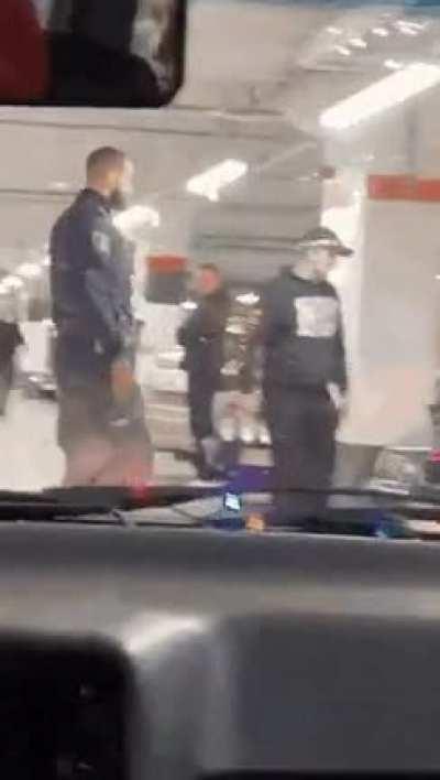 Vandalizing the lamp at the parking area