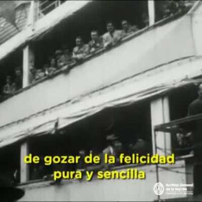 Llegada de inmigrantes Europeos, Puerto de Buenos Aires 1948