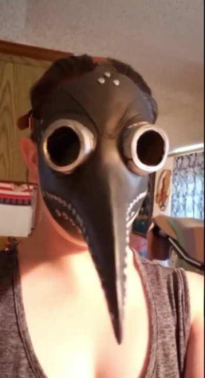 Floppy Plague Doctor Mask. -100% virus transmission, -90% breathing ability, +45% seduction.