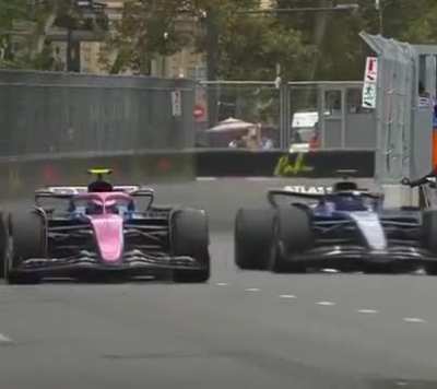 El incidente entre Alex Albon y Colapinto que lo complicó en el GP de Azerbaiyán de la Fórmula 1