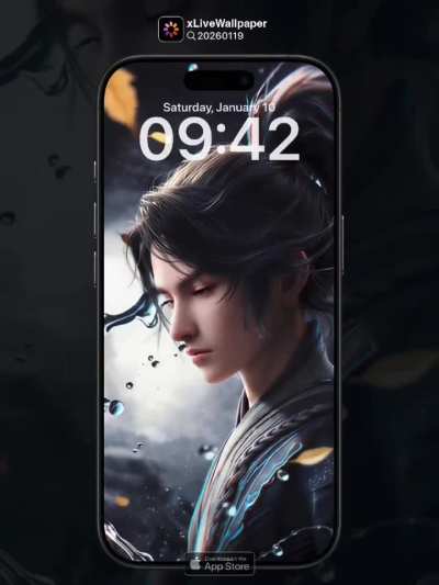 No.20260119🍂 Rain &amp;amp; Autumn Robes: Cool Celestial Vibe Live Wallpaper