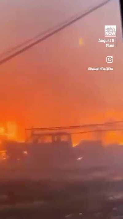 Maui is on fire. This was taken in Lahaina yesterday afternoon.
