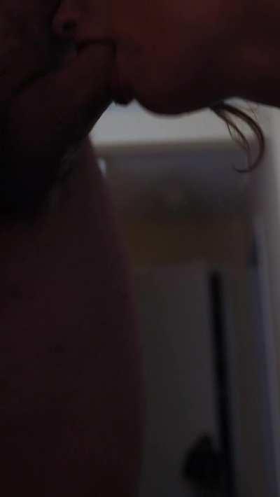 Fucking my face until my spit rolls off his balls... fuck it sounds so hot