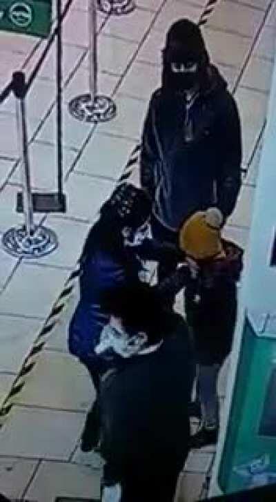 Guard mistakes temp gun with disinfectant spray