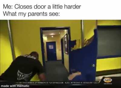 The door was innocent