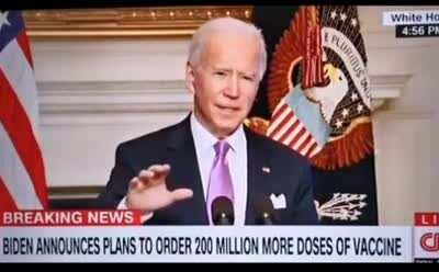 Biden wants to use 600 million doses of vaccine for 300 Americans. That's what I call a big project! That’s 2 million vaccine doses per person.