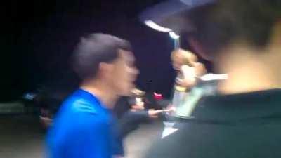 gas station incident