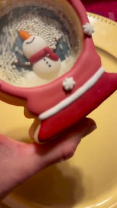 I finally made the snow globe sugar cookies I’ve been thinking about for years! The verdict: too much work!