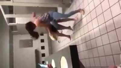 catfight in the bathroom