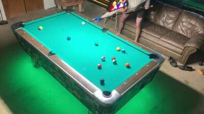 I know it’s not much but this is my personal highest break/run in 14.1! Made 36 in total the other night and I was beyond stoked.