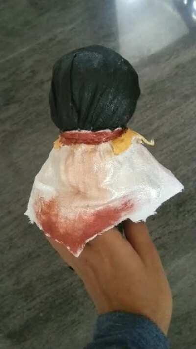 So I made a Zhongli doll for my friend :))))