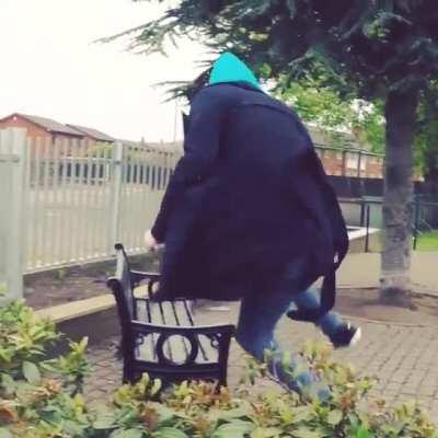 WCGW jumping into a bush without checking for stumps