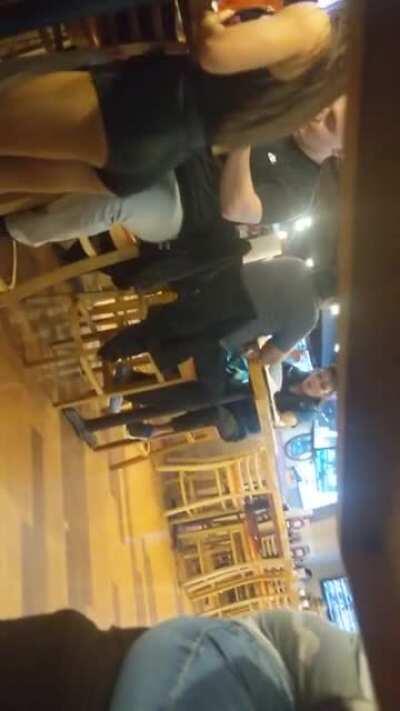 Creepshotted hot waiter at Hooters 😈