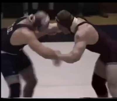 Highlights of young Brock Lesnar in college wrestling before getting into the WWE