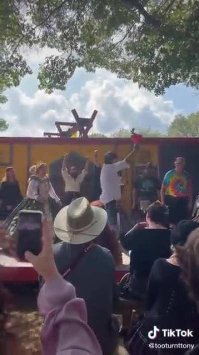 Dad wins the renaissance fair