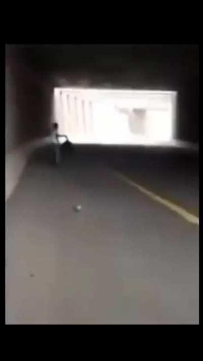 Israeli soliders shooting a defenseless Palestinian in the back as he was walking away.