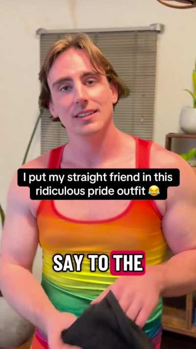 He helped me make flyers for my gay show haha I love allies