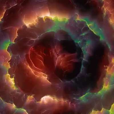 Billowing multi-color smoke