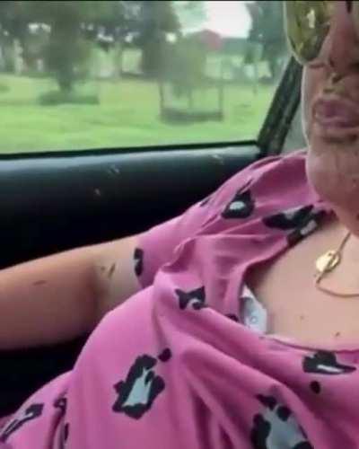 Judging from her screaming, you know her mouth was open