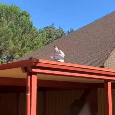 Won a free tooth removal with that jump