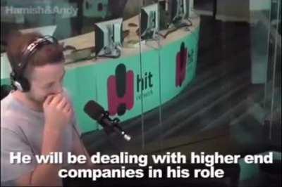 Radio station stumbles into an absolute legend.