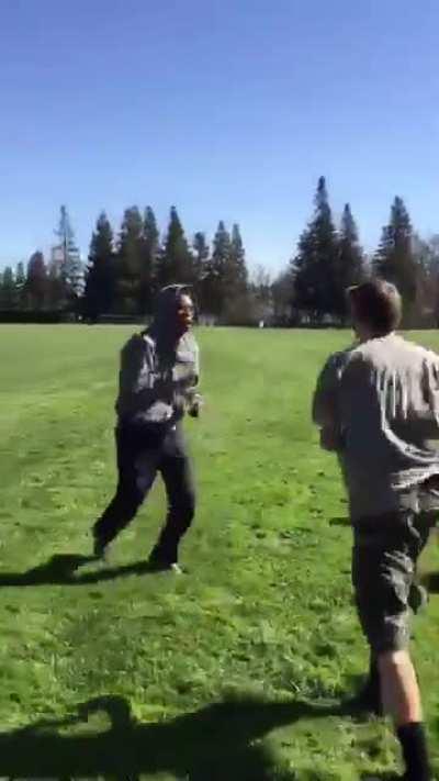 I got bullied by whole life. I went to a new school, within a week was being bullied again. I was fuckin sick of it and it resulted in my first fight ever. Im the tall guy. Even though i got rocked im just happy i respected myself enough to defend myself.