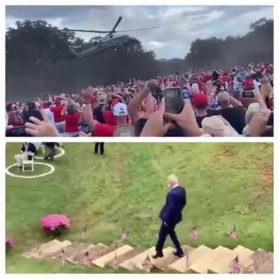 Trump vs. Biden rallies during a pandemic.