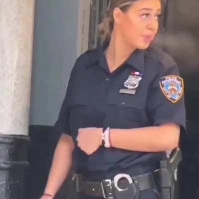 to smoke weed while on duty in front of police station