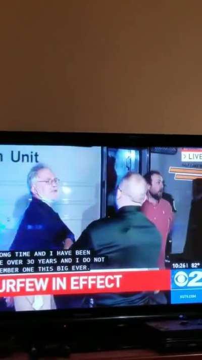 At the protest in Salt Lake City Utah. 