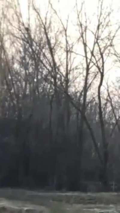 Russian helicopter (possibly Mi-28) shot down over Ukraine