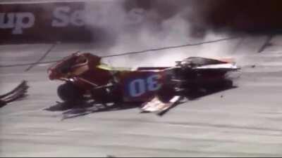 Michael Waltrip 1990 Bristol Crash