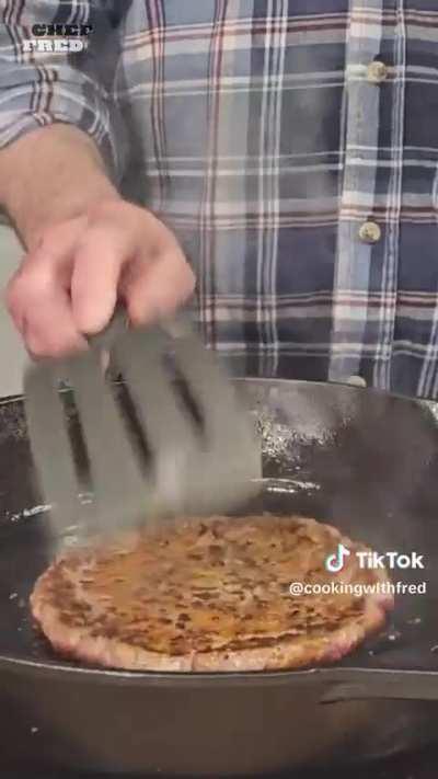 bro really made the roblox cheeseburger (credits to @cookingwithfred on tiktok)