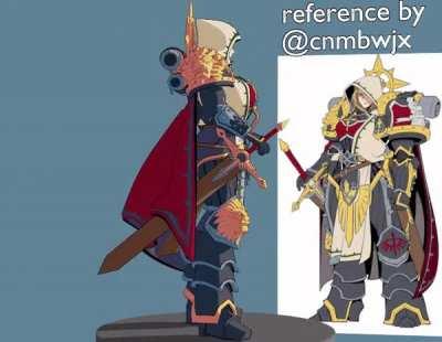 lion el'jonson the reference is by @cnmbwjx ( I gave up on trying to rig the cap so if I make animation, she'll probably won't have the cap )