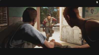 Dani turns into a coat hanger