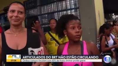 Greve de ônibus no Rio, patroa diz para trabalhadoras 'darem um jeito', resposta ao vivo no Bom Dia Rio: 