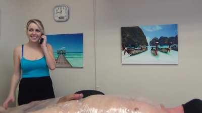 She's not going to get a good customer service rating...