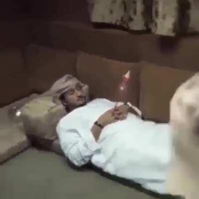 What a way to wake someone up