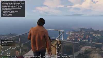 Was trying to parachute down but R* had other ideas