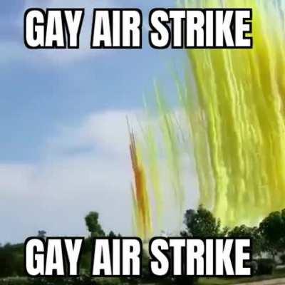 When the enemy commander strafes the cache rather than get within 100m of you to shoot