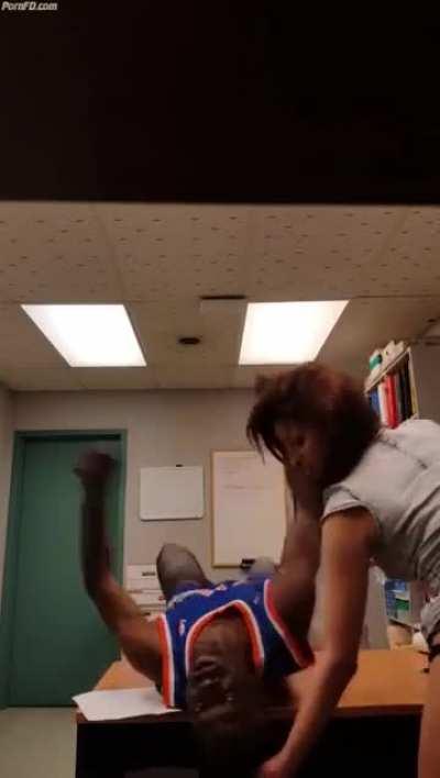 Office KO that I found. This guy asked his co workers to choke him out