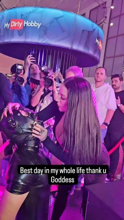 Angela Spit in fan's mouth💦