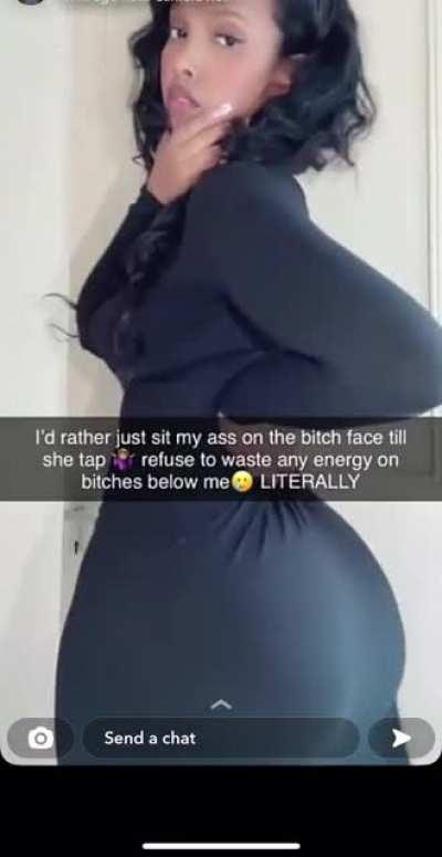 Bratty African girl would rather use her motherland booty to put bitches in their place