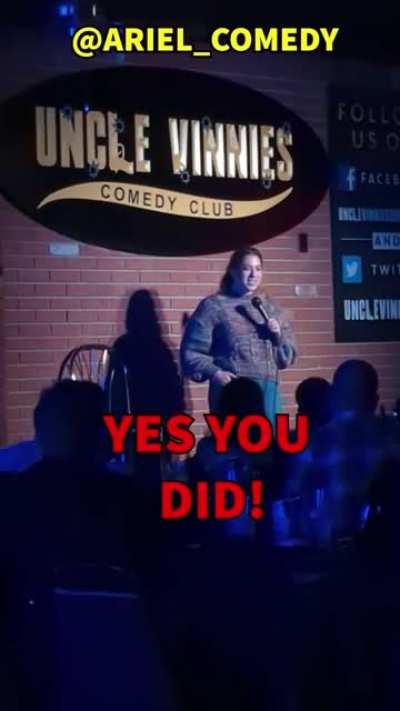 A heckler threw a full beer at me