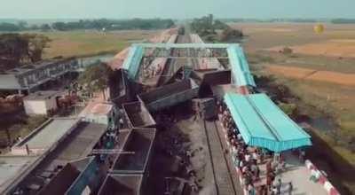 3 people killed as goods train derails at Korai Railway station, India