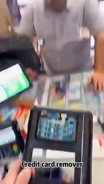 Beware when swiping you credit card at any store guys, stay safe